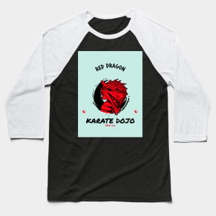 Red Dragon | Karate Dojo Baseball T-Shirt